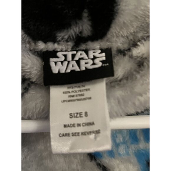 Star Wars Gray Kids Robe Size 8 R2D2 Storm Trooper Darth C3PO - Picture 2 of 9